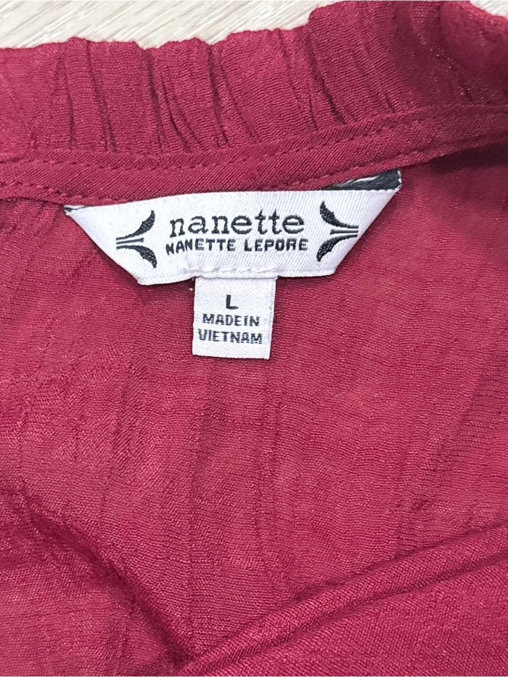 Nanette Lepore Raspberry Red Ruffled Blouse - Picture 3 of 3